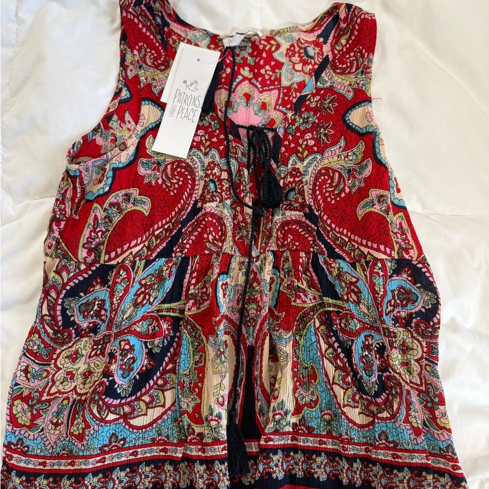 Patrons of Peace Multicolor Paisley Blouse